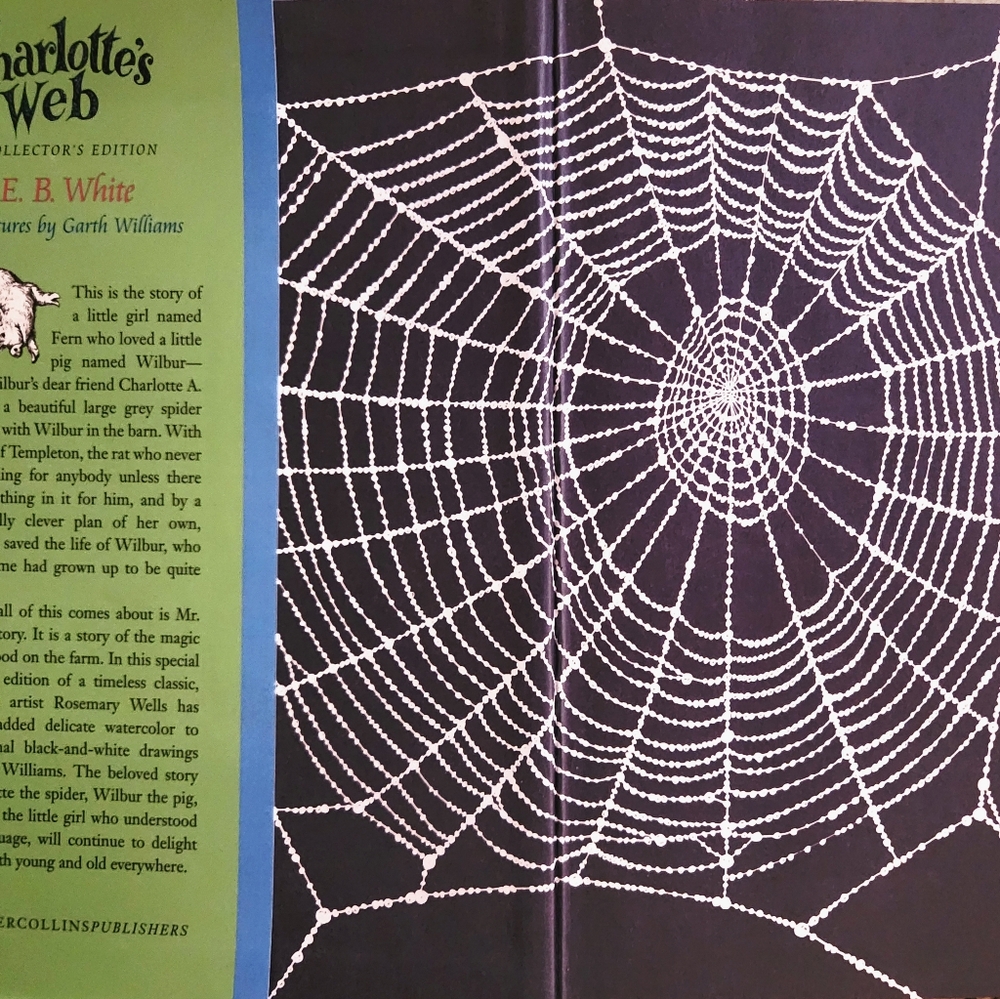 Charlotte's Web Collector's First Edition Hardcover Book with Jacket Cover - Picture 2 of 7